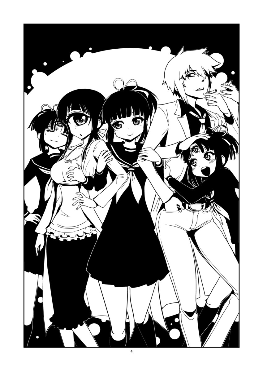 manaka hitomi, tatara kenshiro, and manaka mitsumi (hitomi sensei no hokenshitsu) drawn by shake-o