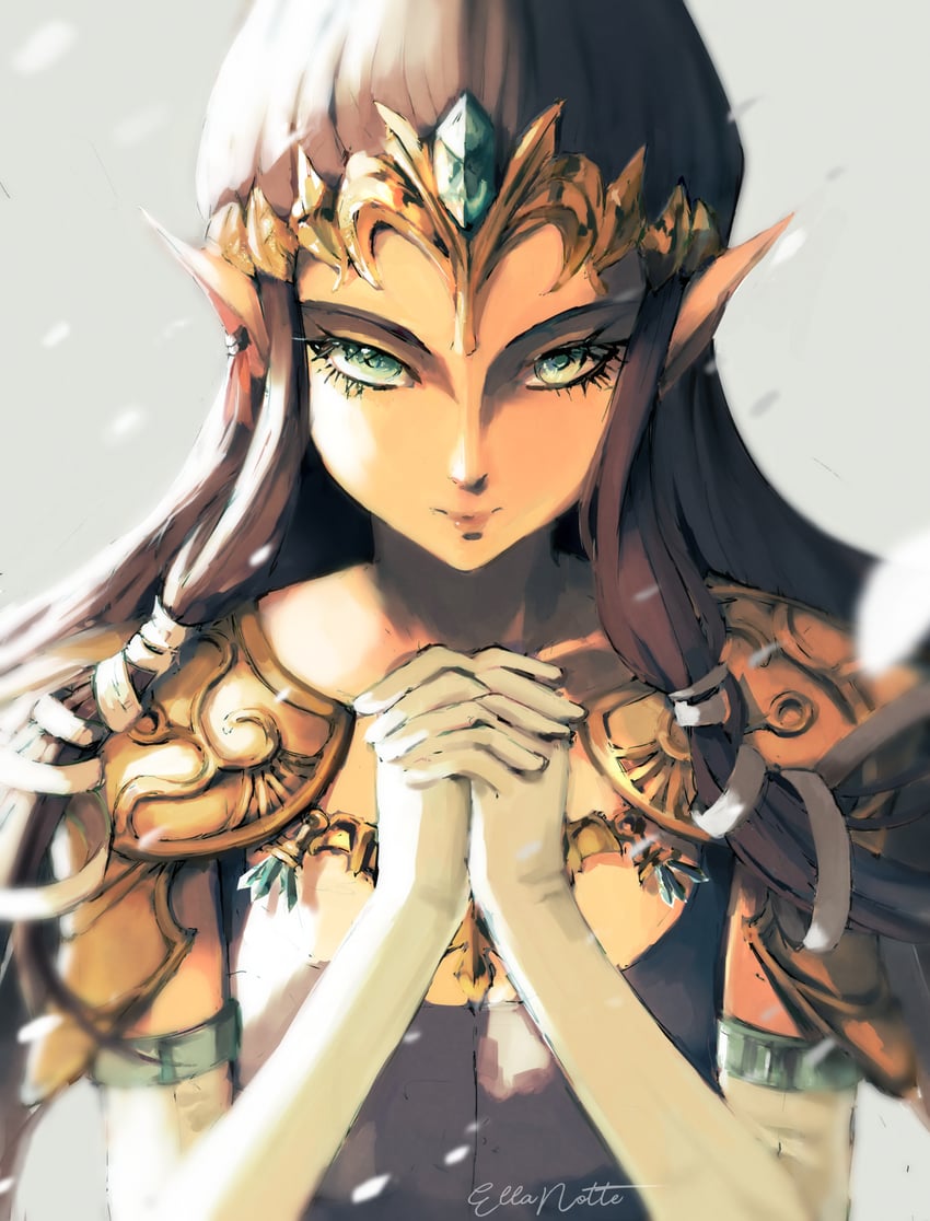 princess zelda (the legend of zelda and 1 more) drawn by ellanotte