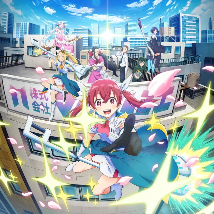 sakuragi kana, koshigaya hitomi, aoi lily, shigemoto kouji, midorikawa, and 2 more (kabushikigaisha magi-lumiere)