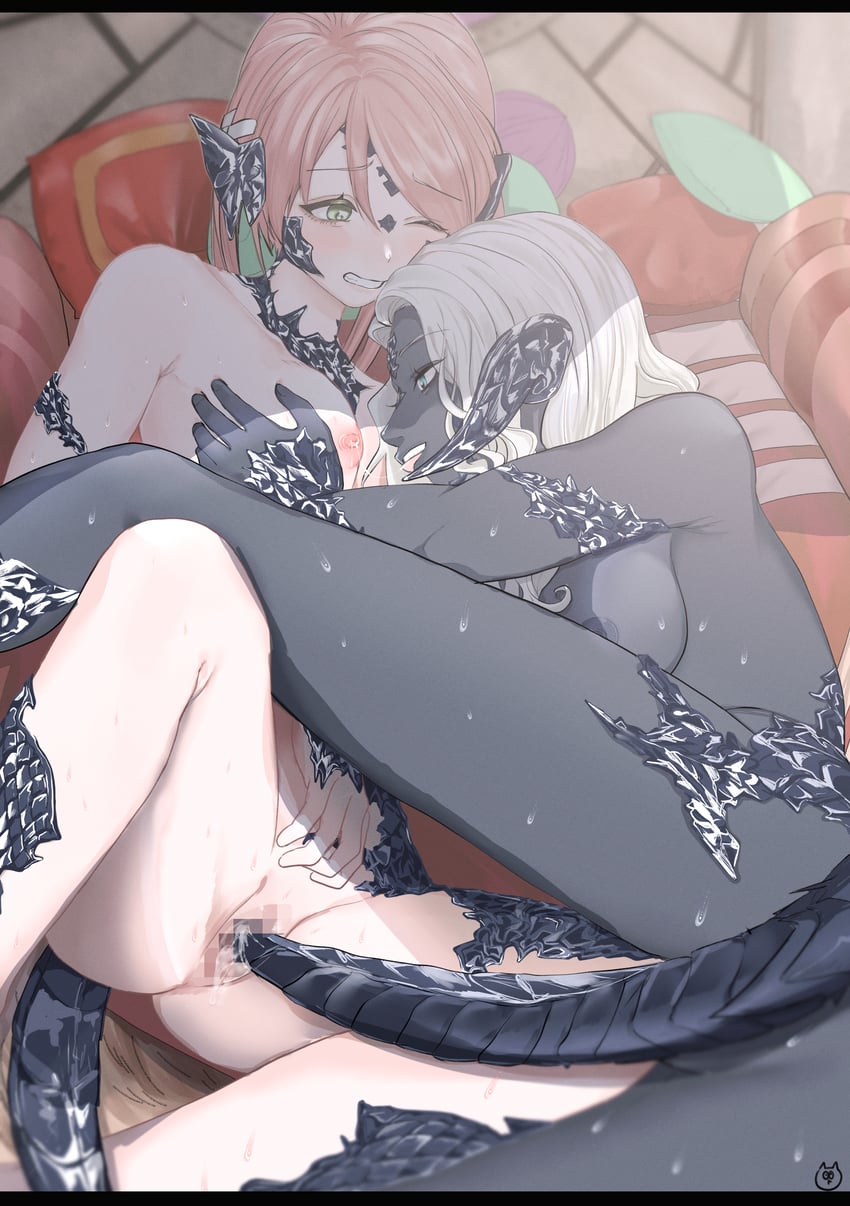 sadu dotharl and cirina mol (final fantasy and 1 more) drawn by tounooji_(akiomeromisa)