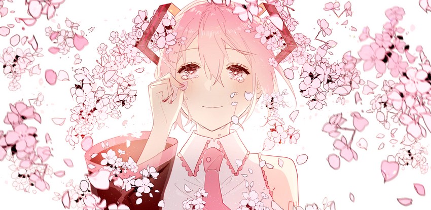 hatsune miku and sakura miku (vocaloid) drawn by re_eva