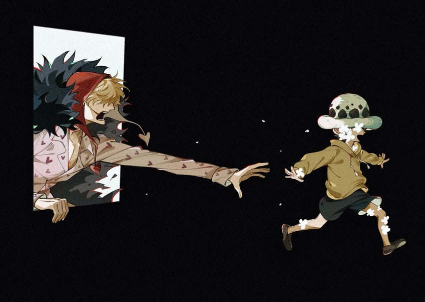 trafalgar law and donquixote rocinante (one piece) drawn by jo_jun