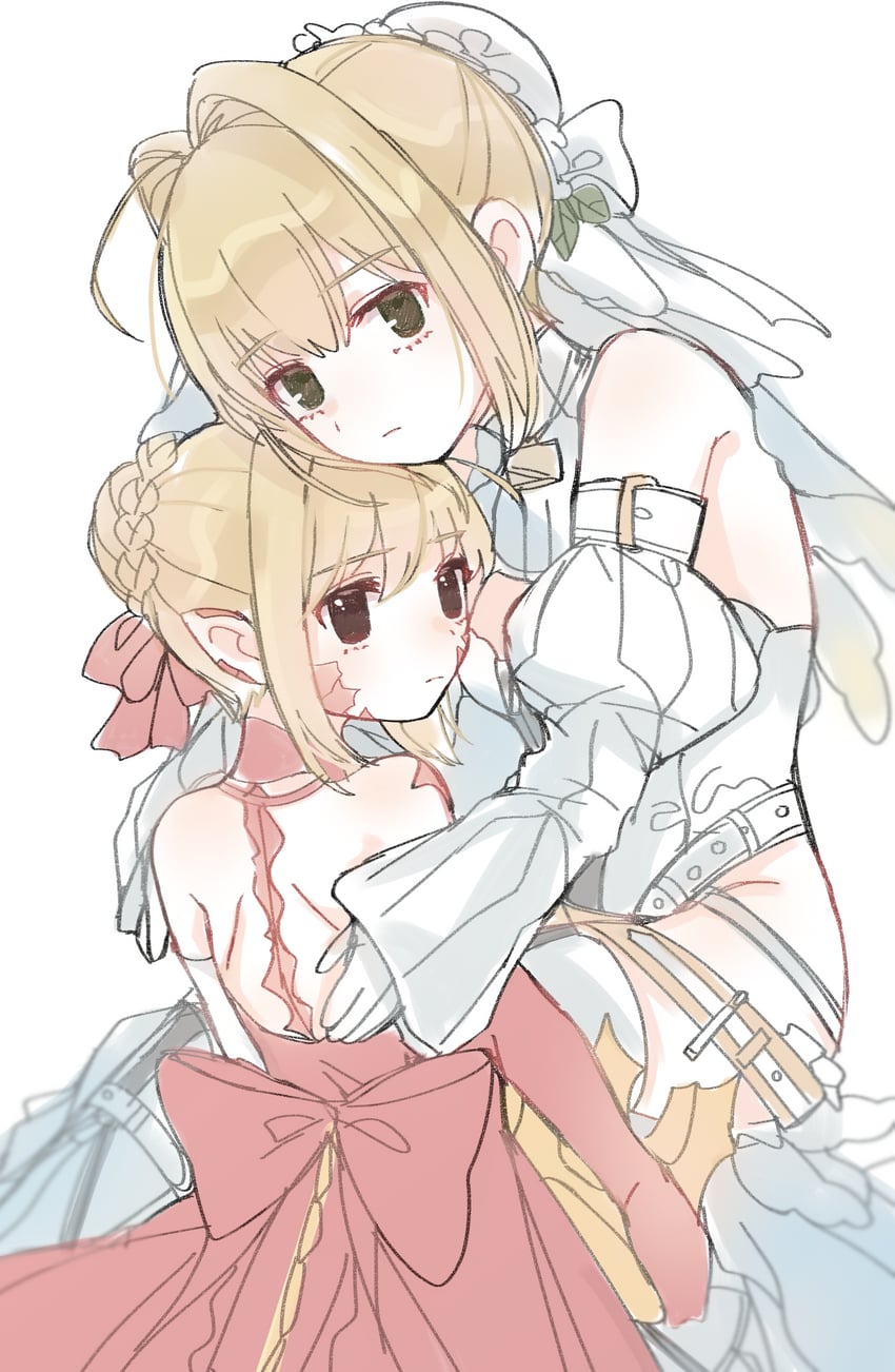nero claudius and queen draco (fate and 1 more) drawn by ndmuru