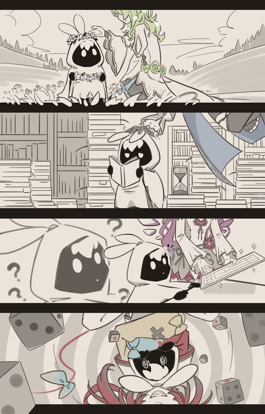 ouro kronii, nanashi mumei, hakos baelz, ceres fauna, and irys (hololive and 2 more) drawn by onecolo133