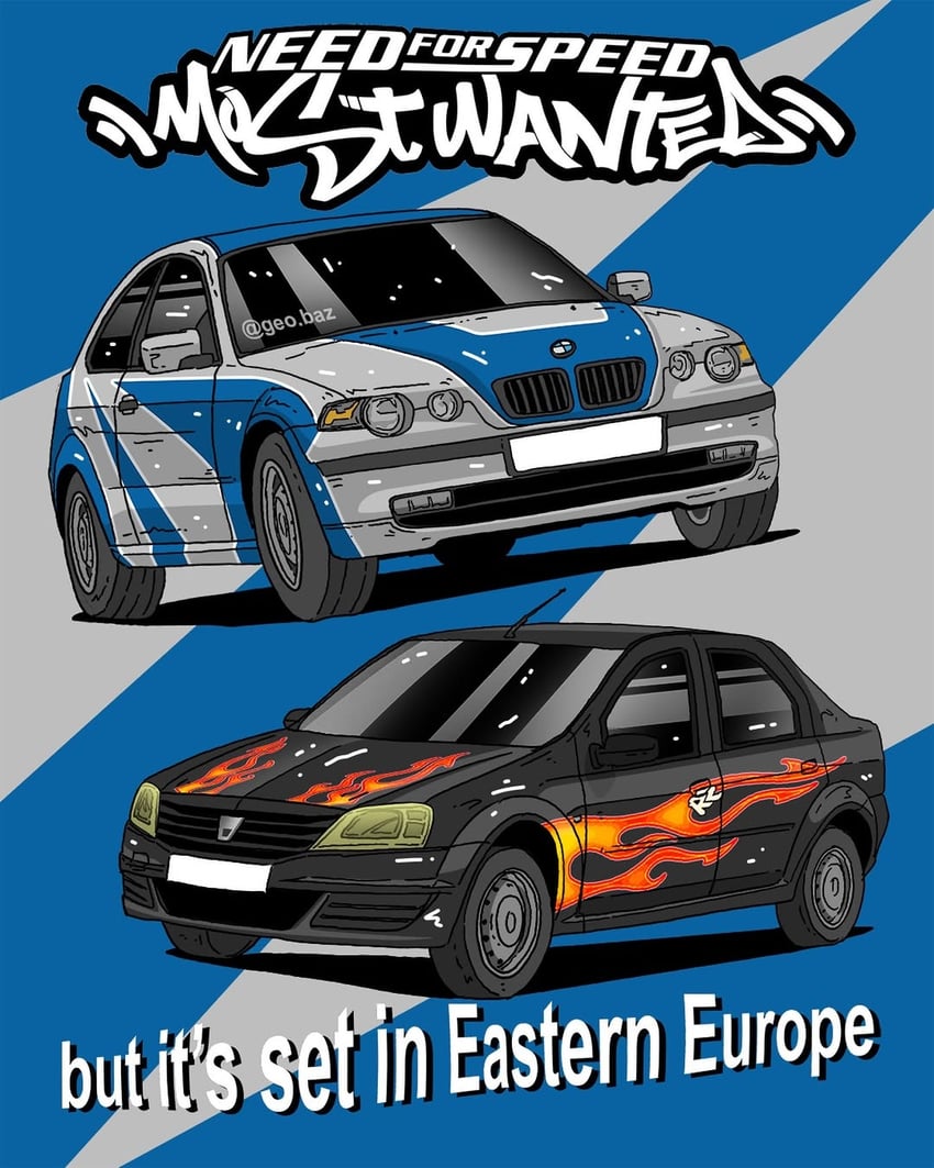 need for speed and 1 more drawn by geo.baz