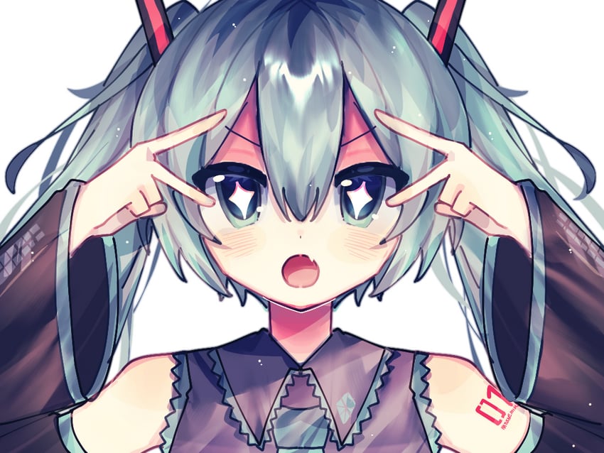hatsune miku (vocaloid and 1 more) drawn by acg49