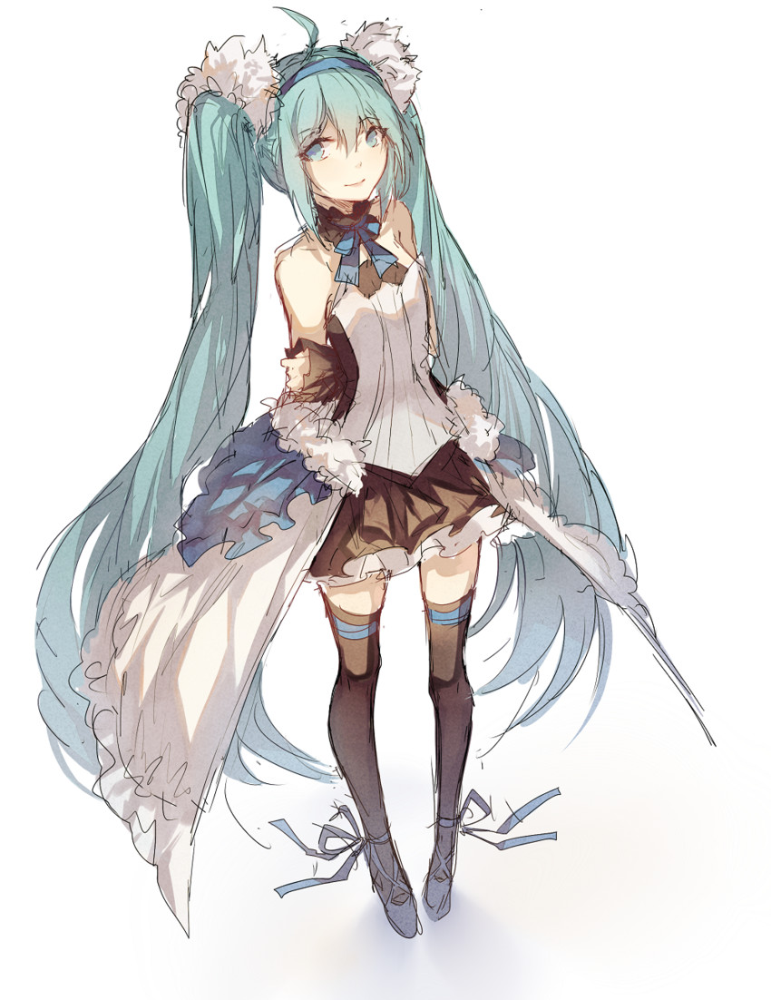 hatsune miku (vocaloid) drawn by kaneblob