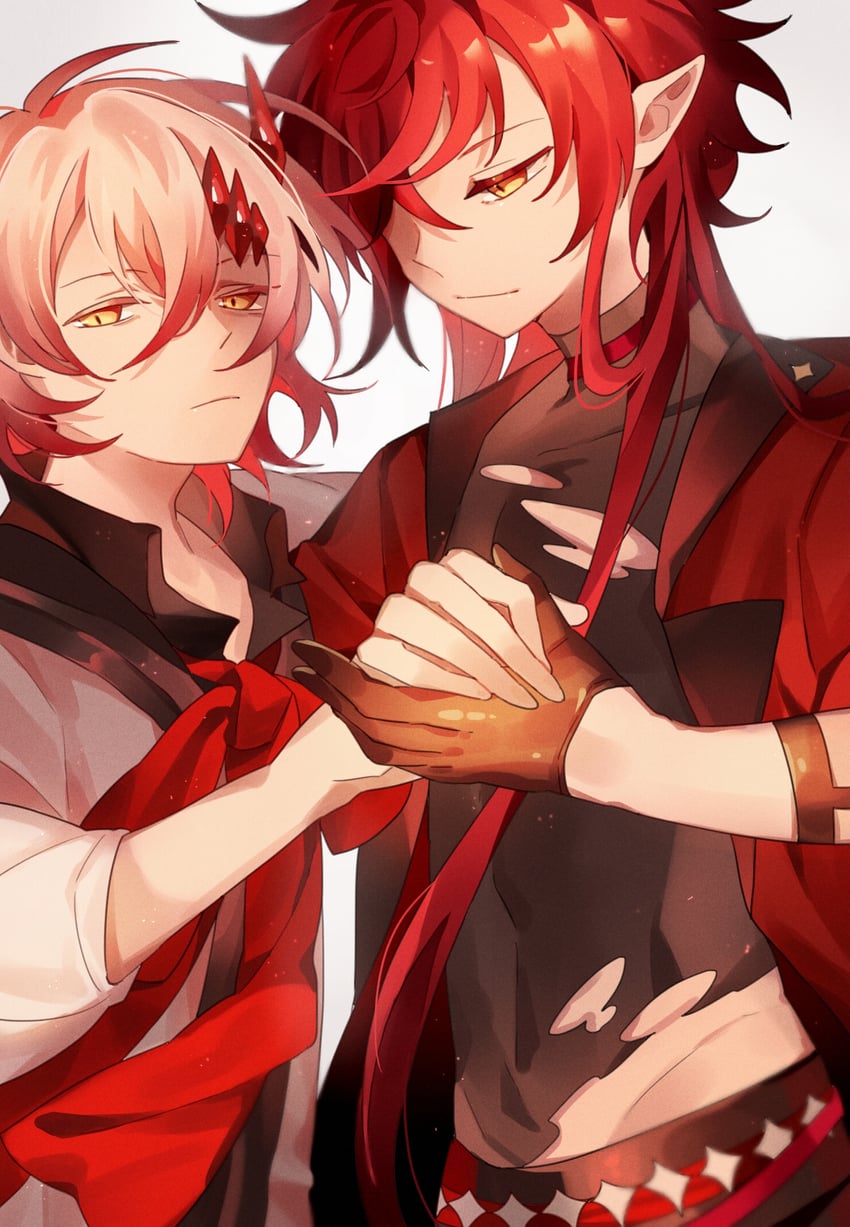 zhen zu and sandsilver (catbox reverse) drawn by tie_fei_wu_mang_dashuai