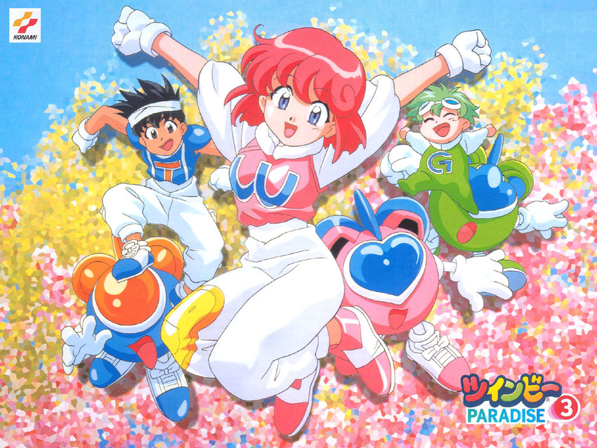 pastel, twinbee, winbee, light, mint, and 1 more (twinbee and 1 more) drawn by hamakawa_shuujirou