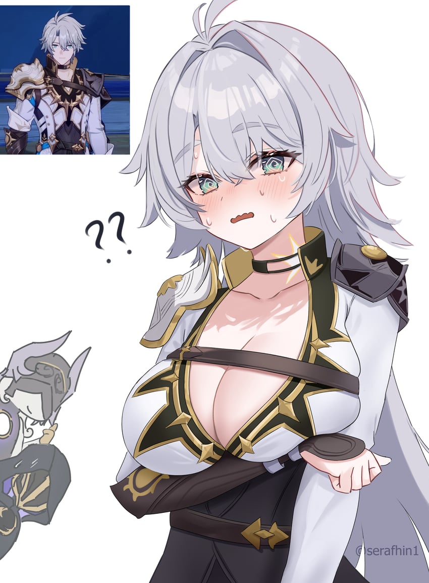phainon, flame reaver of the deepest dark, and lygus (honkai and 1 more) drawn by serafhin
