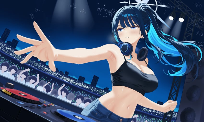 saori (blue archive) drawn by lewd_chan
