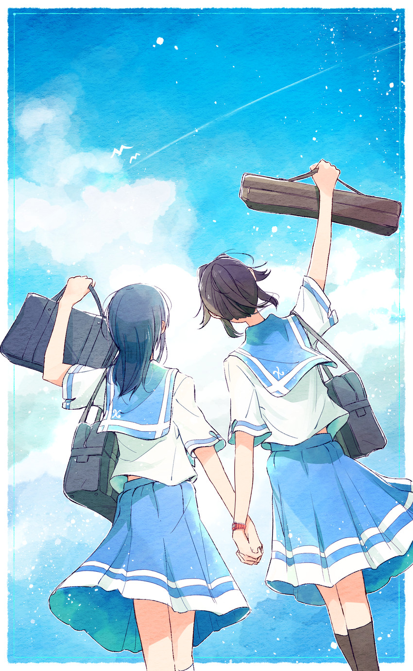 yoroizuka mizore and kasaki nozomi (hibike! euphonium and 1 more) drawn by sawara65