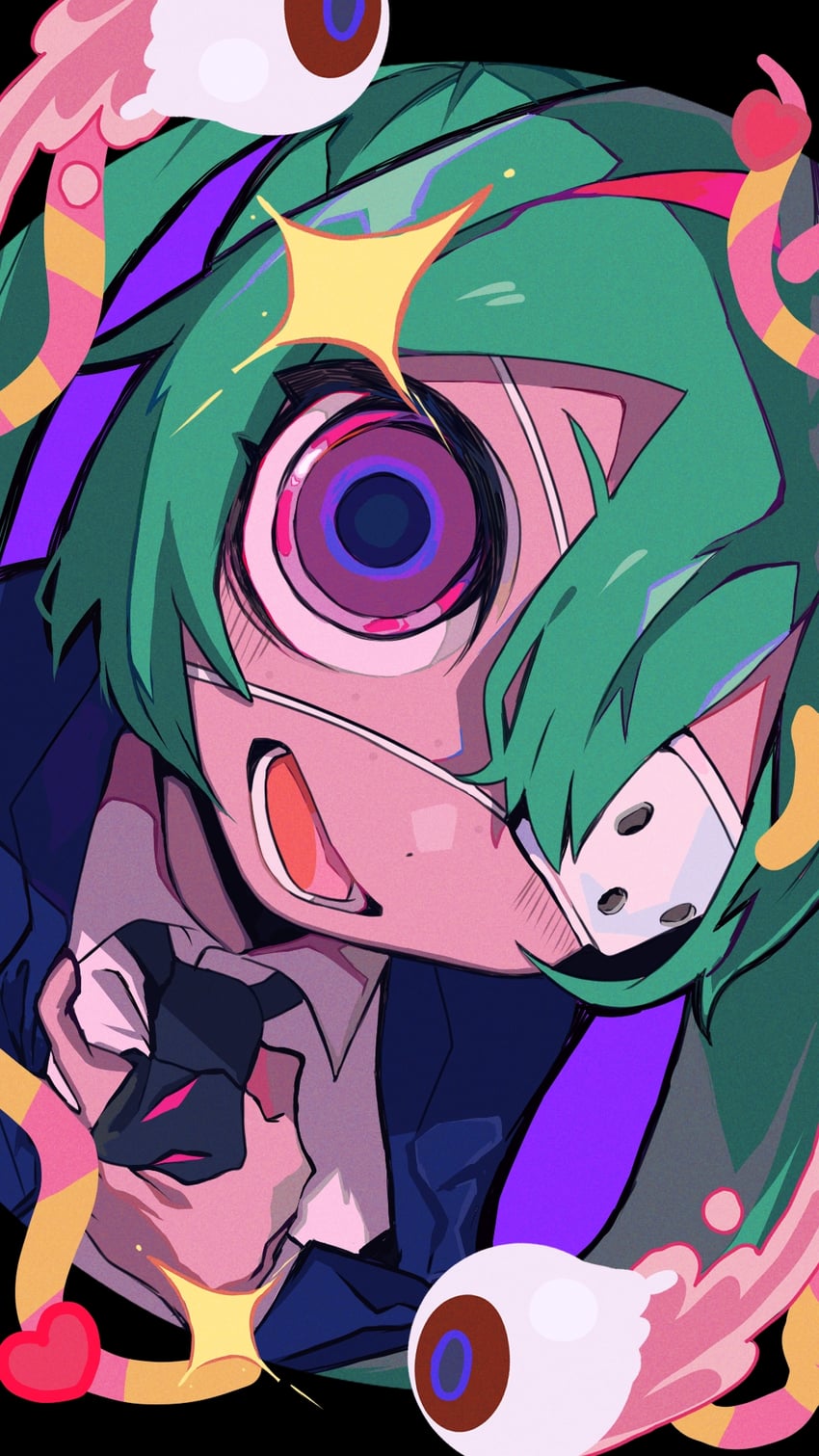 hatsune miku (vocaloid and 1 more) drawn by mametarou_(mametarosu0210)