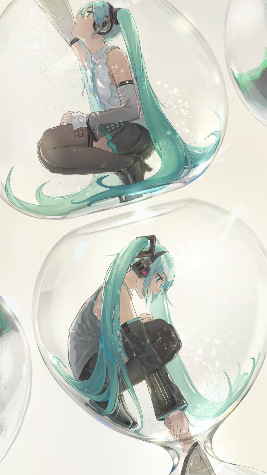 hatsune miku (vocaloid and 2 more) drawn by tadanotarosuke