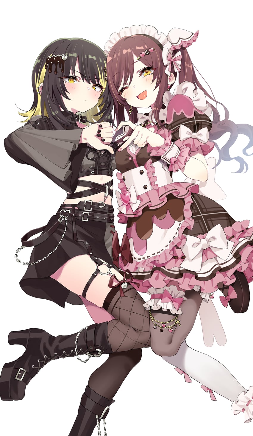 osaki amana and ikaruga luca (idolmaster and 2 more) drawn by kunikune