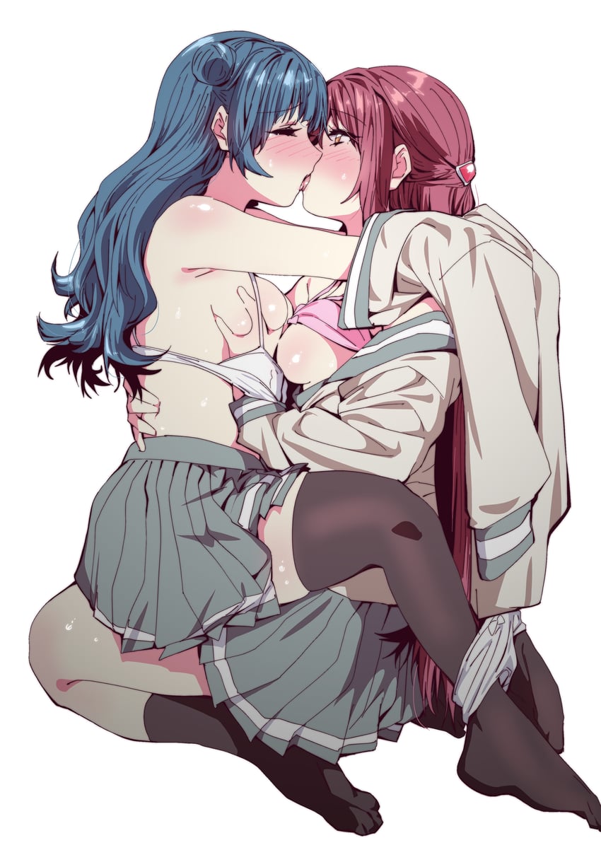 tsushima yoshiko and sakurauchi riko (love live! and 1 more) drawn by ecoman