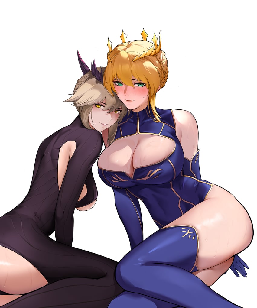 artoria pendragon (fate and 1 more) drawn by yi_ke_si_gali_bang