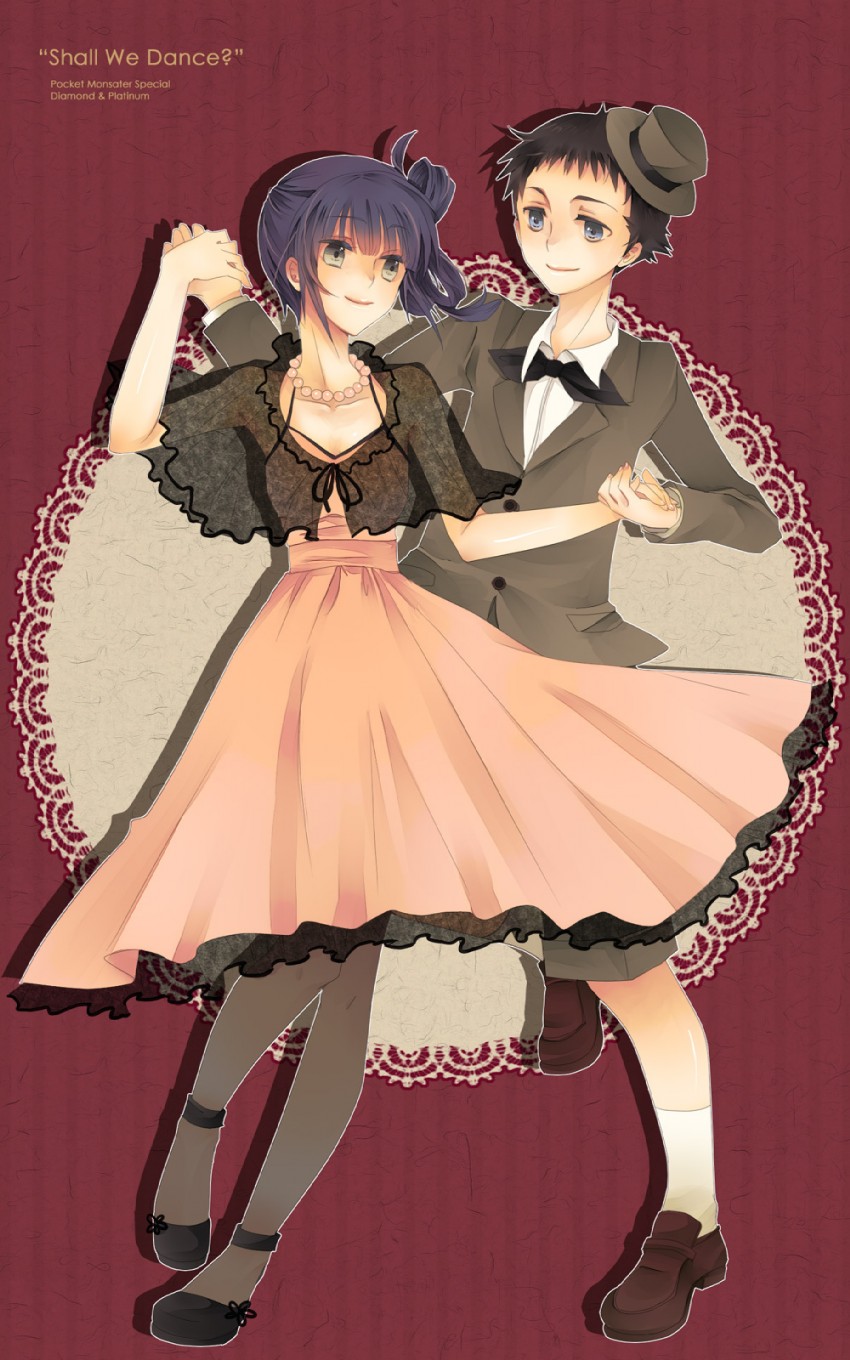 dawn and lucas (pokemon and 1 more) drawn by jikei