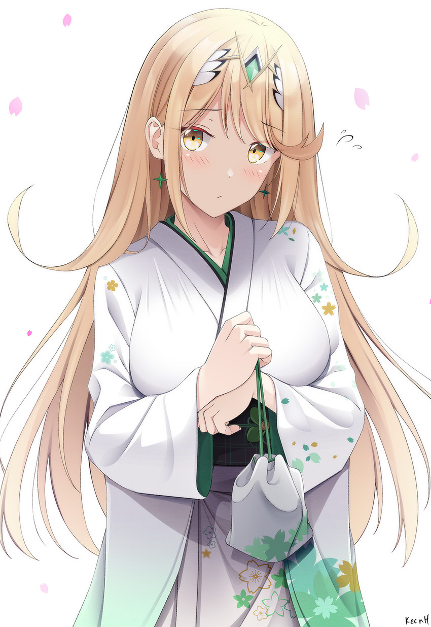 mythra (xenoblade chronicles and 1 more) drawn by keenh