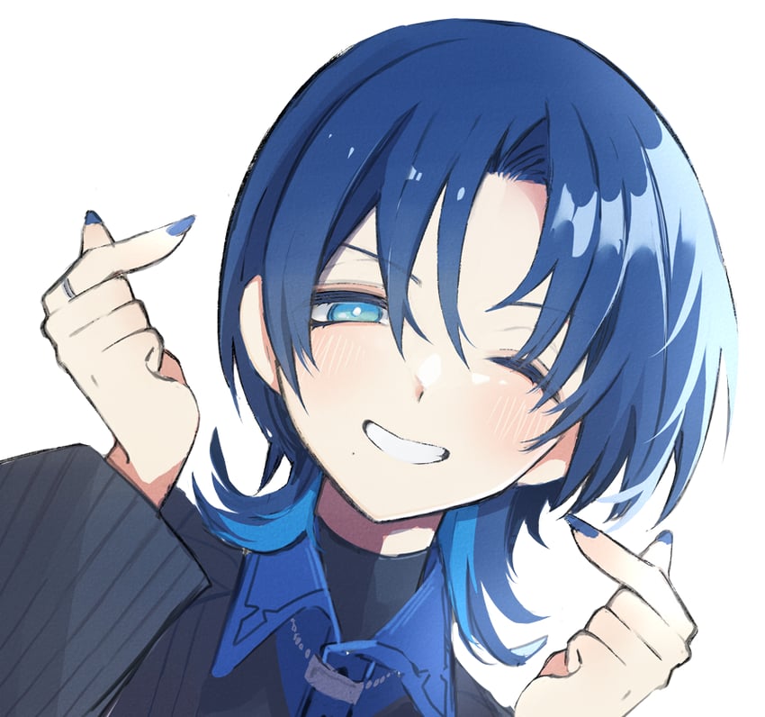 hiodoshi ao (hololive and 1 more) drawn by azuma_shiro