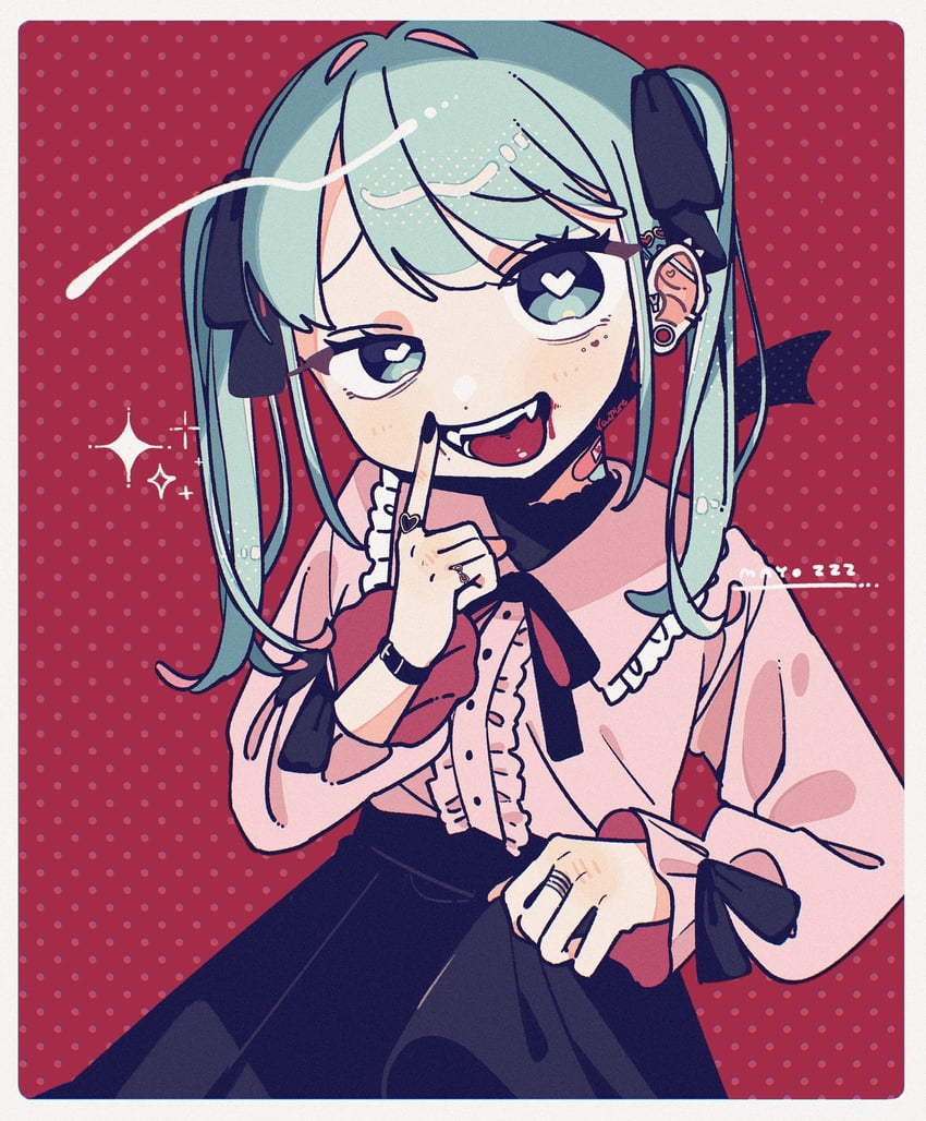 hatsune miku (vocaloid and 1 more) drawn by mayoi_zzz