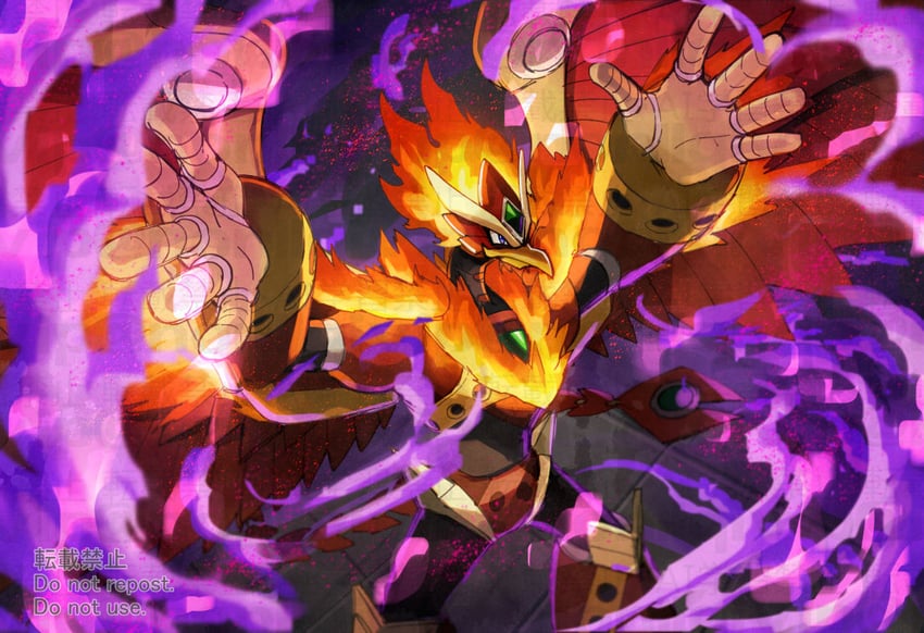 blaze heatnix (mega man and 2 more) drawn by yamanashi_taiki