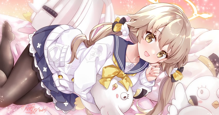 hifumi and peroro (blue archive) drawn by hinata_momo