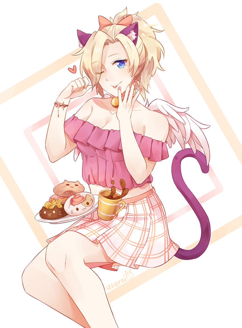 mercy (overwatch and 1 more) drawn by usarei