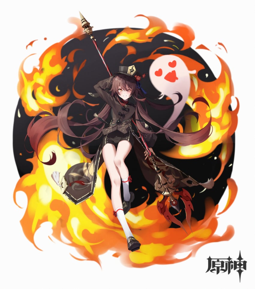 hu tao and boo tao (genshin impact) drawn by gui_haifeng