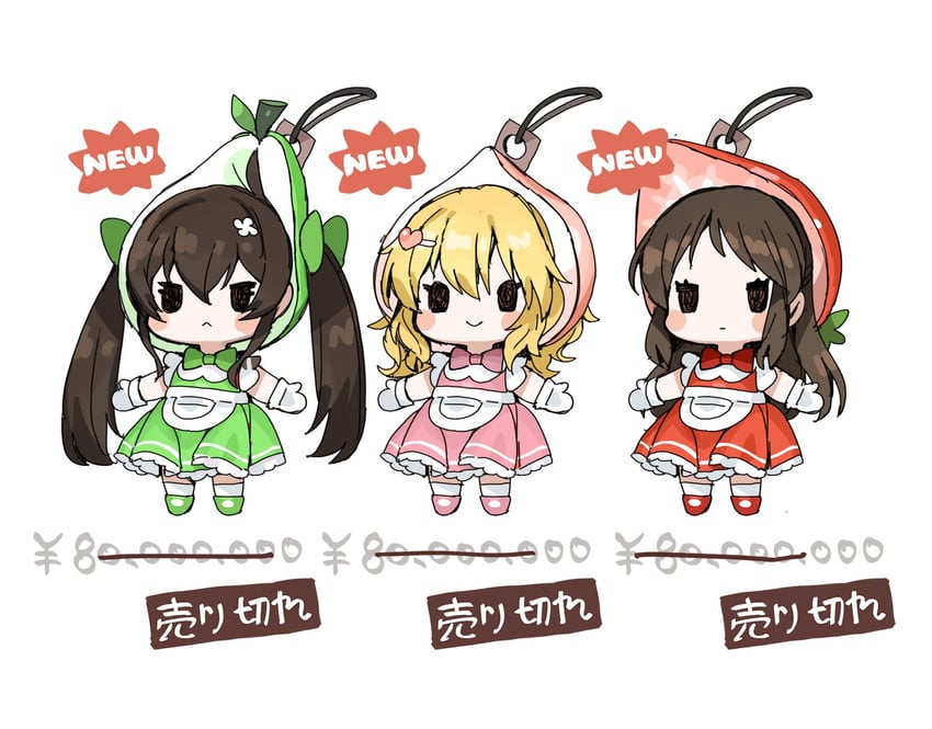 tachibana arisu, sakurai momoka, and matoba risa (idolmaster and 1 more) drawn by spawnfoxy