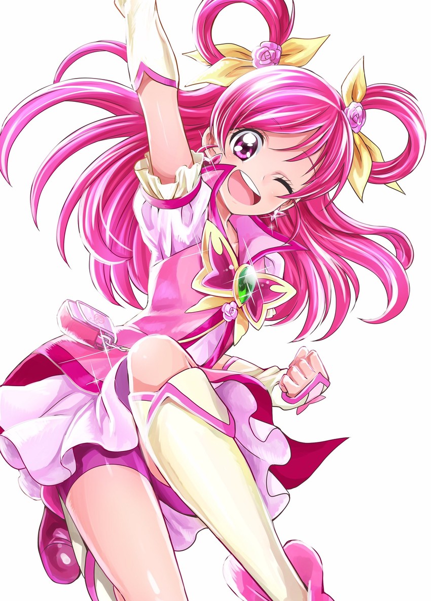 yumehara nozomi and cure dream (precure and 2 more) drawn by sharumon