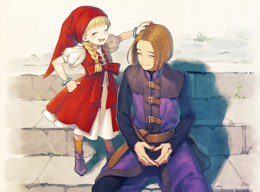 hero and veronica (dragon quest and 1 more) drawn by satono_omo