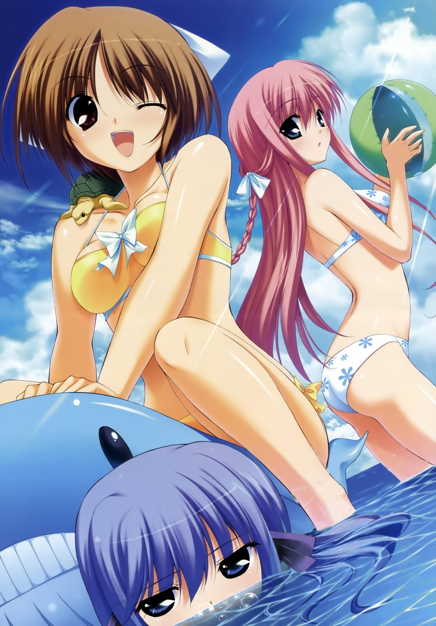 amamiya kurara, suou nanano, and yamabuki renge (hoshiuta) drawn by fumio_(ura_fmo)