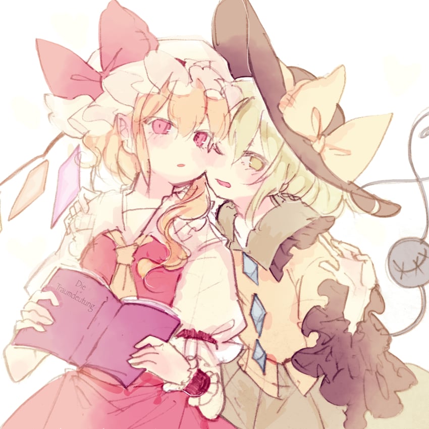 flandre scarlet and komeiji koishi (touhou) drawn by sorani_(kaeru0768)