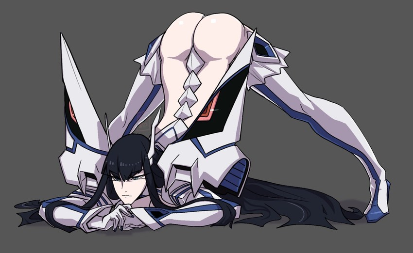kiryuuin satsuki and junketsu (kill la kill) drawn by kamuify