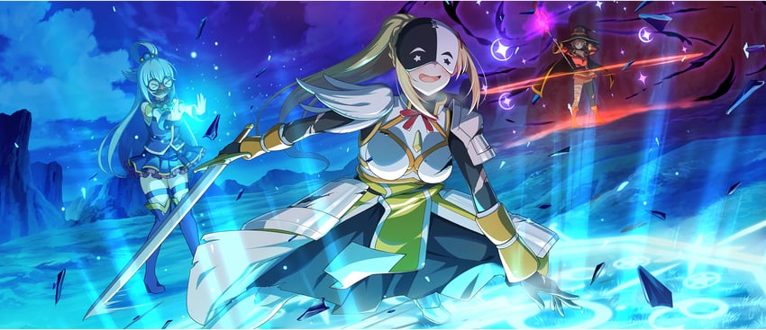 megumin, aqua, and darkness (kono subarashii sekai ni shukufuku wo! and 1 more)