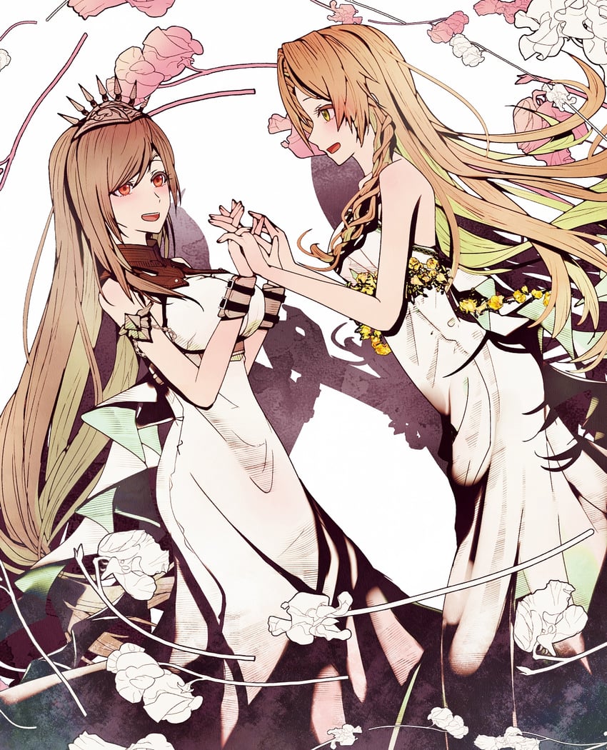 tifa lockhart and aerith gainsborough (final fantasy and 3 more) drawn by mirrorclew