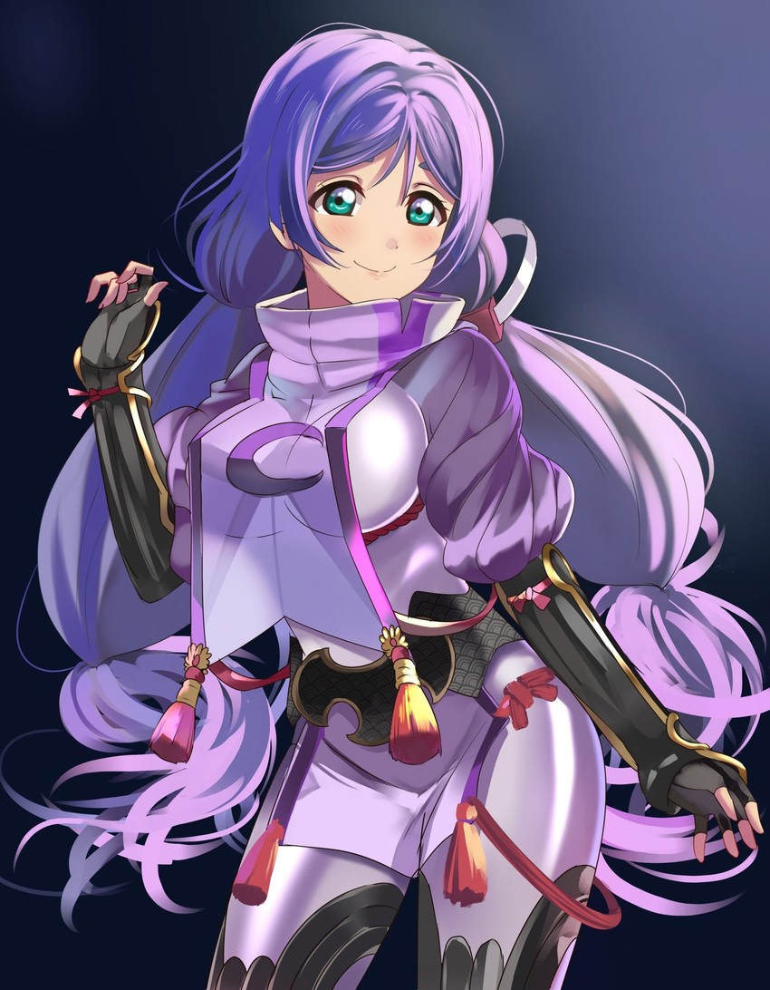 tojo nozomi and minamoto no raikou (fate and 3 more) drawn by bunbun_(midukikome)