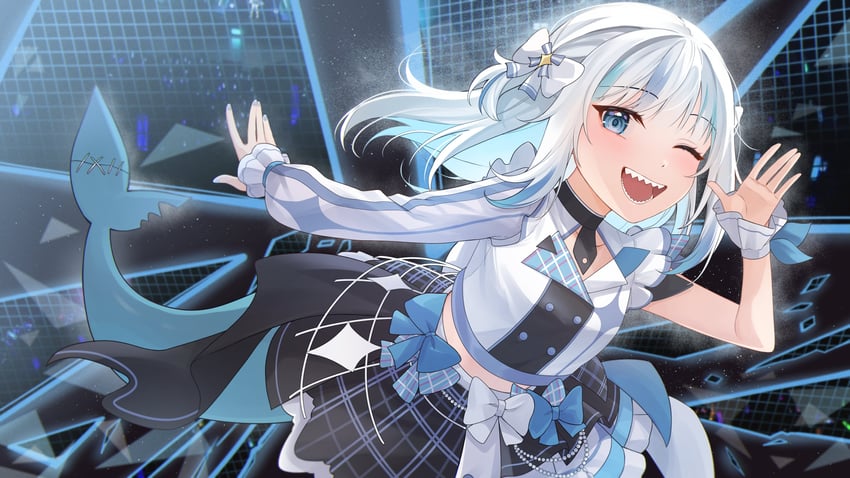gawr gura (hololive and 1 more) drawn by mittsu