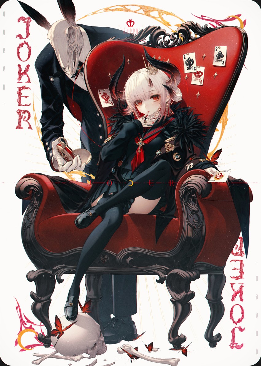 queen of hearts (original and 1 more) drawn by wanke
