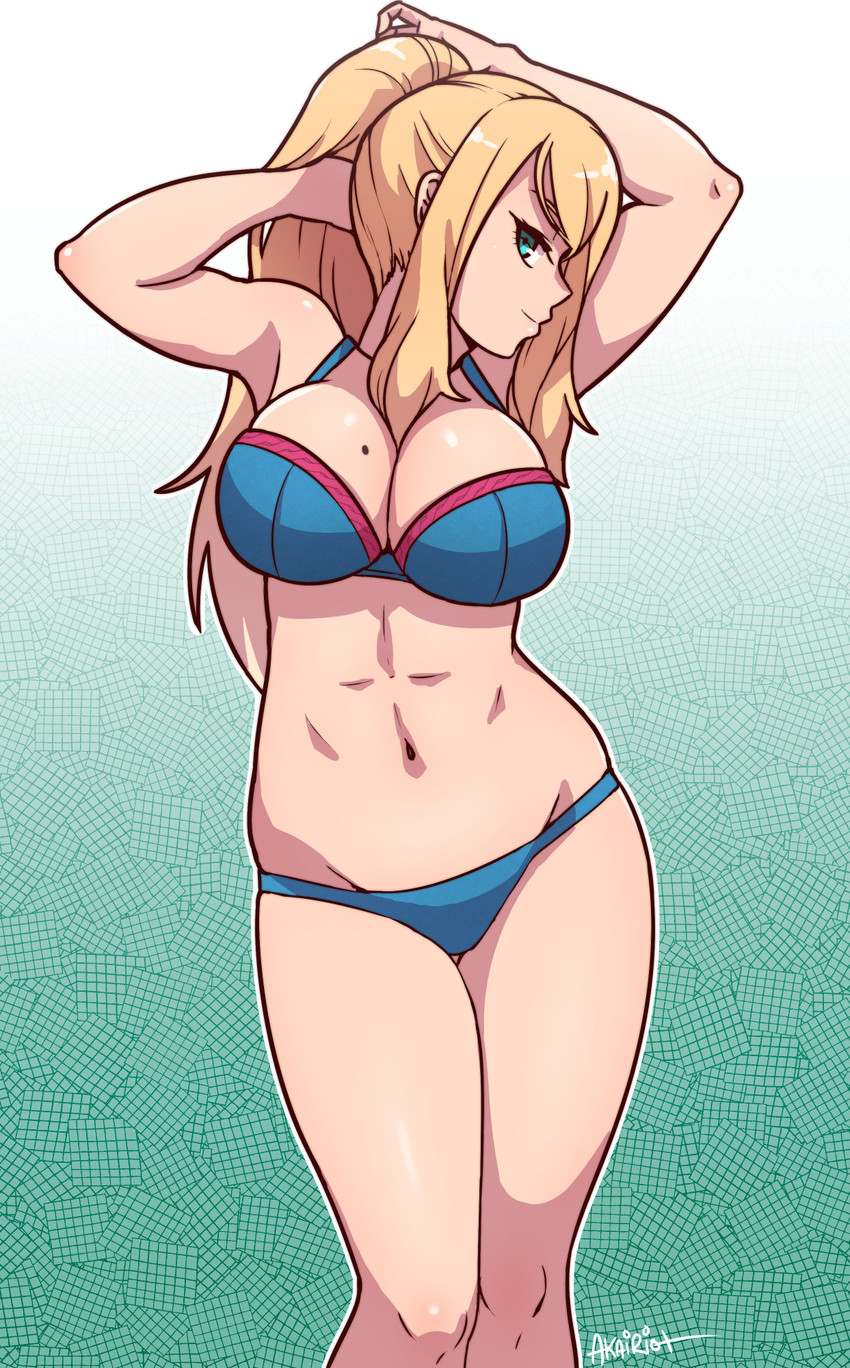 samus aran (metroid) drawn by akairiot
