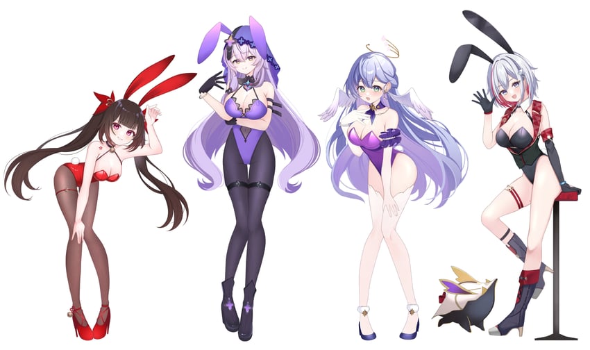 sparkle, robin, black swan, topaz, trotter, and 1 more (honkai and 1 more) drawn by oguraponti