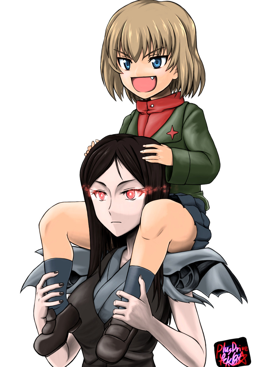 katyusha and ru-class battleship (kantai collection and 1 more) drawn by koutarou_(plusdrive)