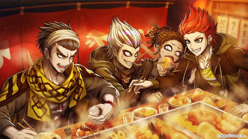 taiga, sakura hanafuda, asahikawa kai, and umeda rankichi (tribe nine)