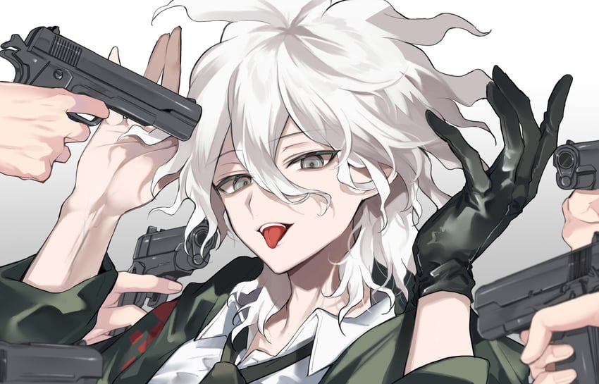 komaeda nagito (danganronpa and 1 more) drawn by yumeyume_2z