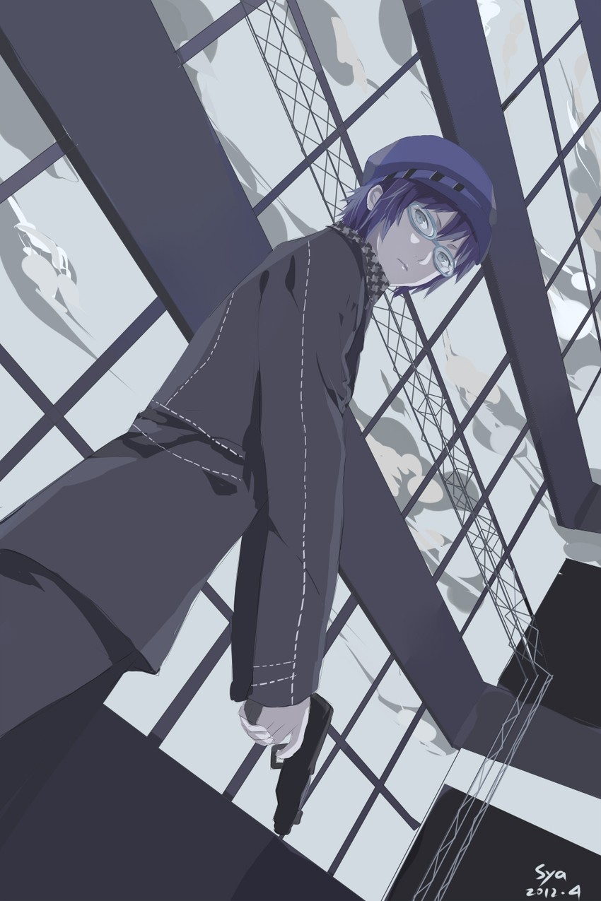 shirogane naoto (persona and 1 more) drawn by sya and sya_(north_to_antarctic)