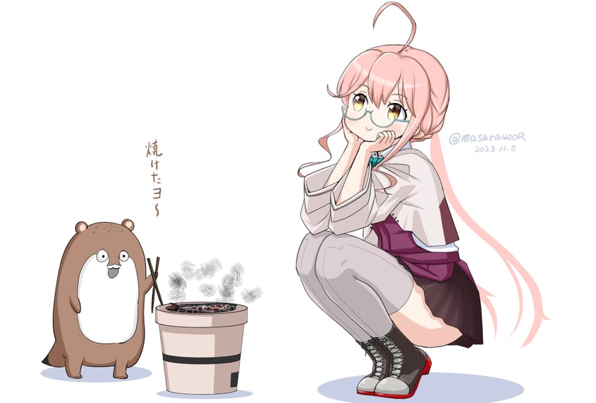 makigumo, bokukawauso, and makigumo kai ni (kantai collection) drawn by masara_(chuujou)