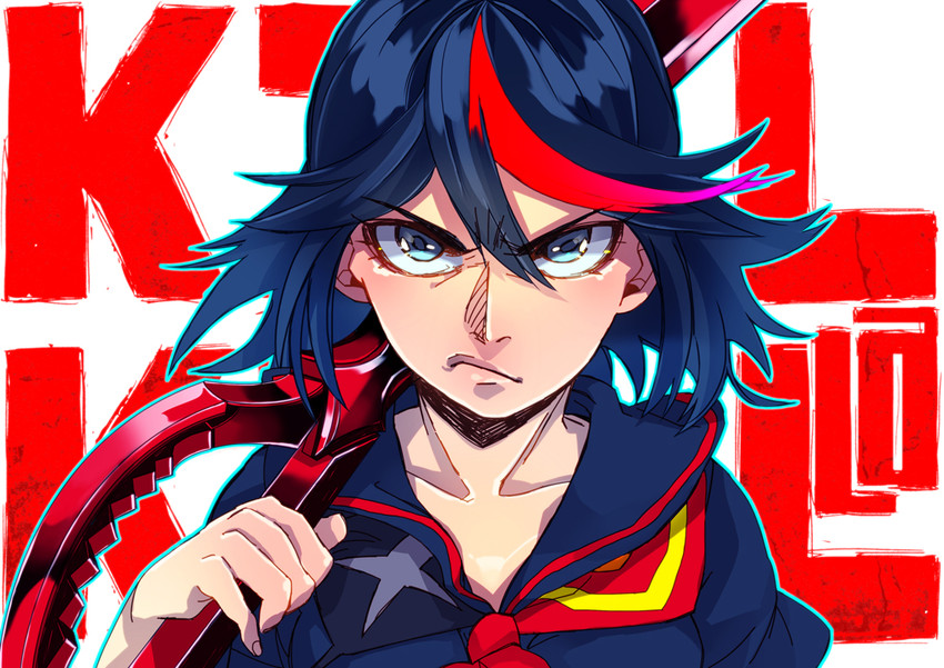 matoi ryuuko and senketsu (kill la kill) drawn by sinsin_kikaku
