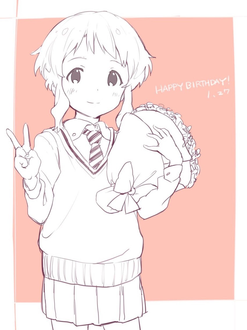 makabe mizuki (idolmaster and 1 more) drawn by okayparium