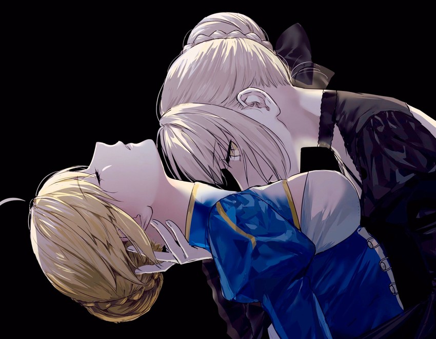 artoria pendragon, saber, and saber alter (fate and 2 more) drawn by nipi27